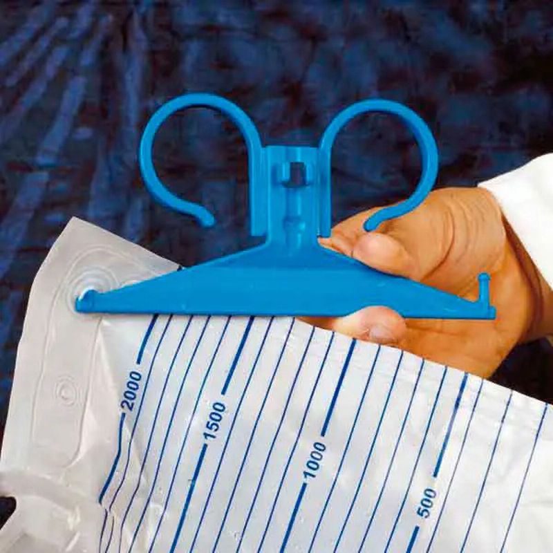 Urinbeutel-Halter blau leichte Ausführung (10 Stück)
