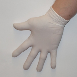 Nitril Handschuhe puderfrei latexfrei weiß extra-groß (100 Stück) 